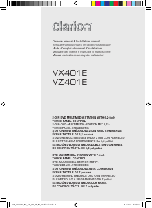 Mode d’emploi Clarion VX401E Autoradio