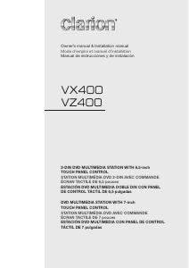 Mode d’emploi Clarion VX400 Autoradio