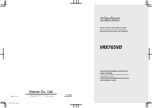 Mode d’emploi Clarion VRX765VD Autoradio