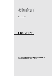 Mode d’emploi Clarion NX502E Autoradio