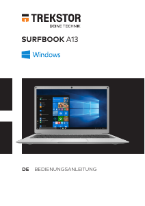 Bedienungsanleitung TrekStor SurfBook A13B Notebook