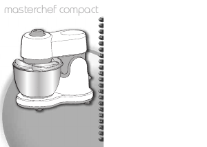 Manual Tefal QB205166 Masterchef Compact Mixer cu vas