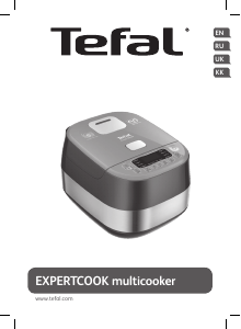 Manual Tefal RK802B32 Expertcook Rice Cooker