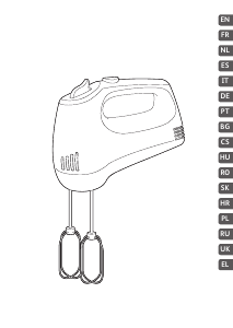 Manual Tefal HT310B11 Misturador da mão