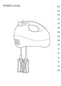 Посібник Tefal HT41313E PrepLine Ручний міксер