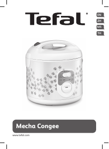 Manual Tefal RK104E66 Mecha Congee Rice Cooker