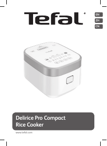 Manual Tefal RK800165 Delirice Pro Compact Rice Cooker