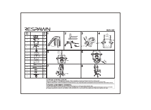 Manual de uso Respawn RSP-205-WHT Silla de trabajo
