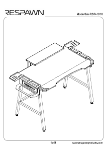 كتيب Respawn RSP-1010-RED مكتب