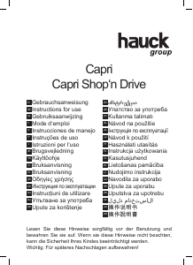 Bedienungsanleitung Hauck Capri Kinderwagen