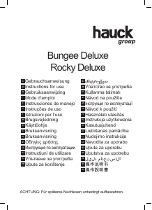 Priročnik Hauck Bungee Deluxe Gugalnik-ležalnik