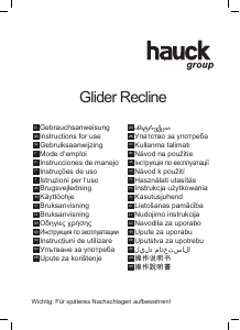 Priručnik Hauck Glider Recline Hranilica za novorođenčad