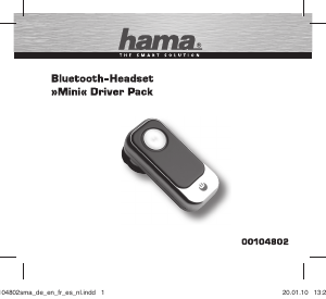 Bedienungsanleitung Hama 00104802 Mini Headset