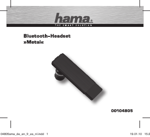 Handleiding Hama 00104805 Metal Headset