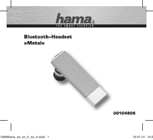 Mode d’emploi Hama 00104806 Metal Headset