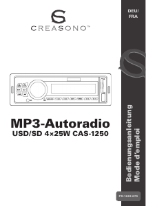 Bedienungsanleitung Creasono CAS-1250 Autoradio