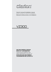 Manual de uso Clarion VZ300 Radio para coche