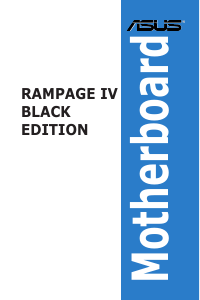 説明書 エイスース RAMPAGE IV BLACK EDITION マザーボード