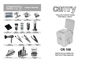 Instrukcja Camry CR 108 Toaleta turystyczna