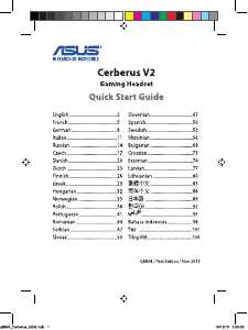 Manual Asus Cerberus V2 Set cu cască