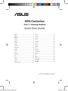 Kasutusjuhend Asus ROG Centurion Peakomplekt