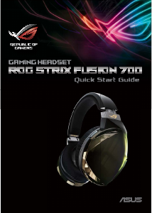 Kullanım kılavuzu Asus ROG Strix Fusion 700 Mikrofonlu kulaklık