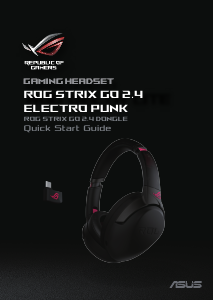 사용 설명서 에이수스 ROG Strix Go 2.4 Electro Punk 헤드셋