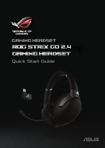 Használati útmutató Asus ROG Strix Go 2.4 Mikrofonos fejhallgató