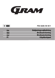 Bruksanvisning Gram FSI 3225-94 N/1 Fryser