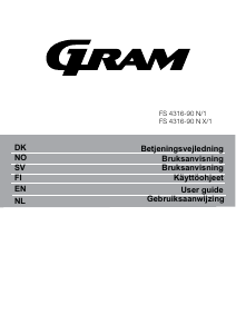 Handleiding Gram FS 4316-90 N/1 Vriezer