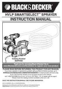 Manual de uso Black and Decker BDPH400 Sistema de pintura