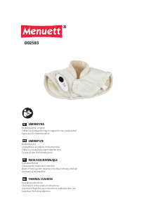Manual Menuett 002-583 Heating Pad