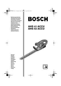 Bedienungsanleitung Bosch AHS 52 Heckenschere