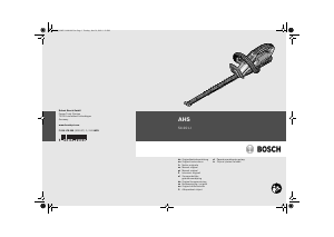 Kullanım kılavuzu Bosch AHS 54-20 LI Çalı makası