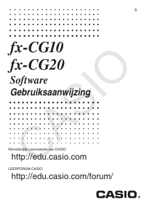 Handleiding Casio FX-CG10