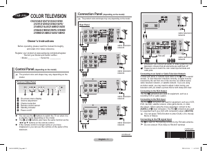 Manual Samsung CS21C511CL Television