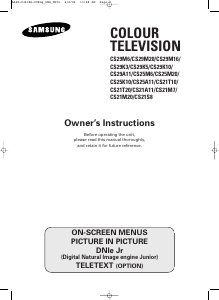 Manual Samsung CS-29M6PQ Television