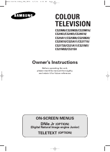Manual Samsung CS-25A11MH Television