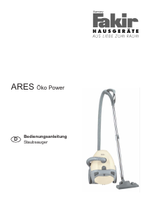 Manual de uso Fakir Ares Oko Power Aspirador