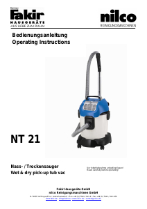 Manual Fakir NT 21 Vacuum Cleaner