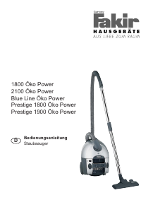 Manual Fakir Prestige 1800 Oko Power Vacuum Cleaner