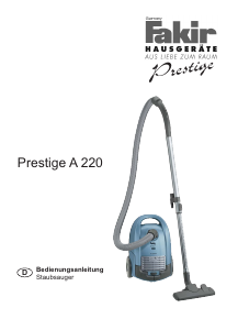 Manual Fakir Prestige A220 Vacuum Cleaner