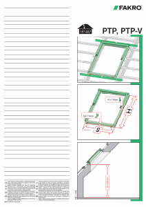 説明書 Fakro PTP ルーフウィンドウ