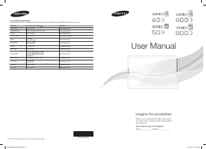 Manual Samsung UA40D5003BR LED Television