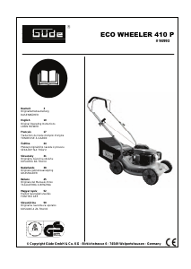 Handleiding Güde 410 P Eco Wheeler Grasmaaier