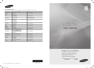 Manual Samsung LA32C630K1R LCD Television
