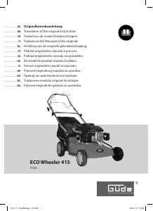 Mode d’emploi Güde 415 Eco Wheeler Tondeuse à gazon