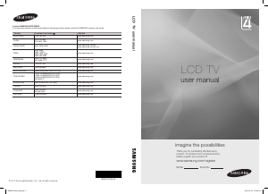 Manual Samsung LA32C400E4 LCD Television