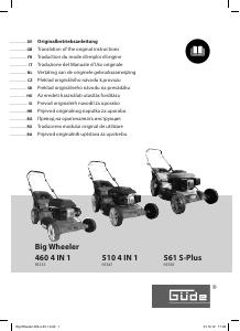 Manual Güde 460 Big Wheeler Mașină de tuns iarbă