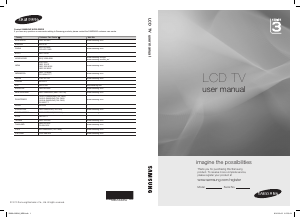 Manual Samsung LA32C350D1 LCD Television